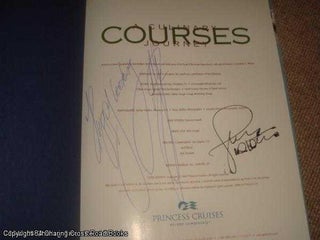 Item #051201 Courses: A Culinary Journey (SIGNED by two chefs, with leaflet). Princess Cruises