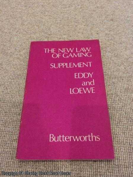 Item #054580 New Law of Gaming: Supplement. L. L. Loewe, J. P., Eddy.