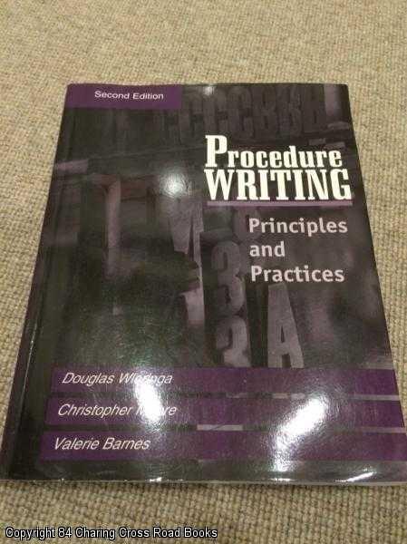 Item #055607 Procedure Writing: Principles and Practices (2nd edition). R. J. Wieringa.