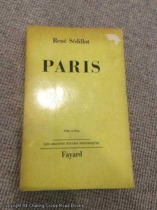 Item #062088 Paris. René Sédillot