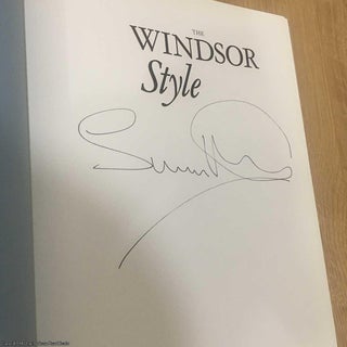 Item #077086 The Windsor Style (Signed by author). Suzy Menkes