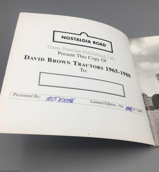 David Brown Tractors 1965-1988 (Signed limited ed)