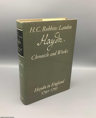 Item #079378 Haydn in England 1791-1795 (Haydn Chronicle & Works). H. C. Robbins Landon