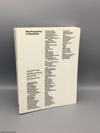 Item #080096 Type: New Perspectives in Typography. Kubel, Williams