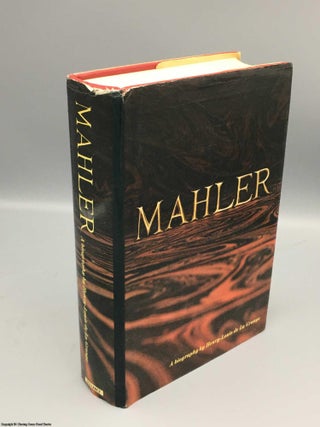 Item #082986 Gustav Mahler: A Biography Volume 1. Henry-Louis de La Grange