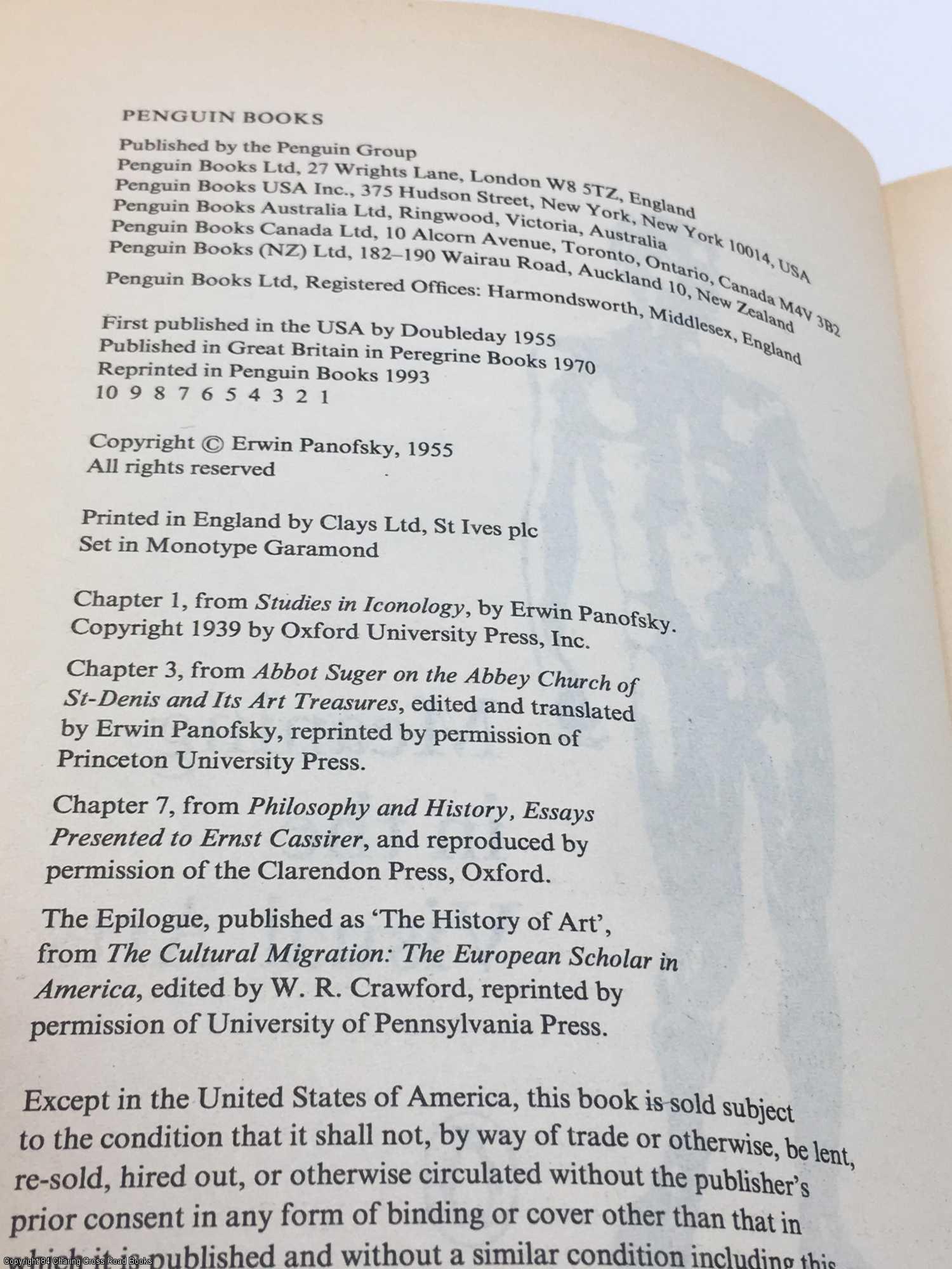 Meaning in the Visual Arts | Erwin Panofsky | First Edition