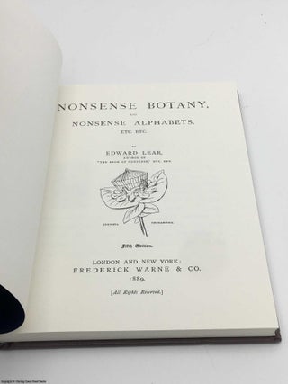 Nonsense Botany and Nonsense Alphabets