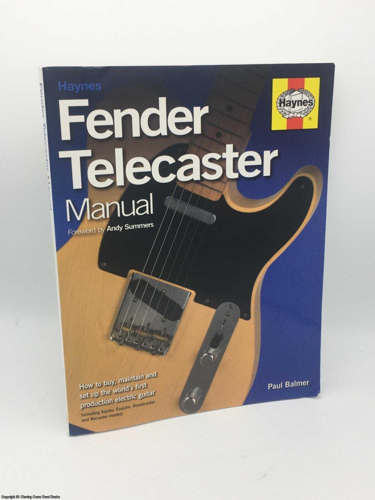 Item #084348 Fender Telecaster Manual Paperback. Paul Balmer.
