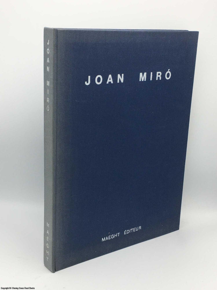 Item #085207 Joan Miro Derriere Le Miroir - special bound edition issues between 1961 and 1970. Miro.