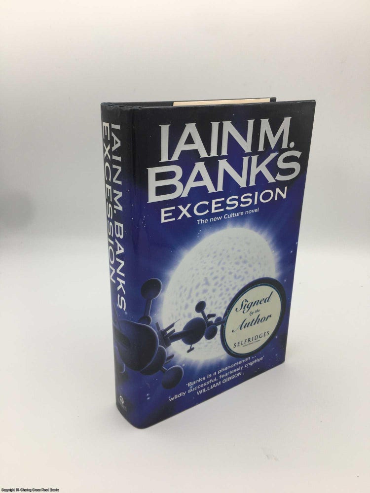 Item #087339 Excession (Signed 1st edition). Iain M. Banks.