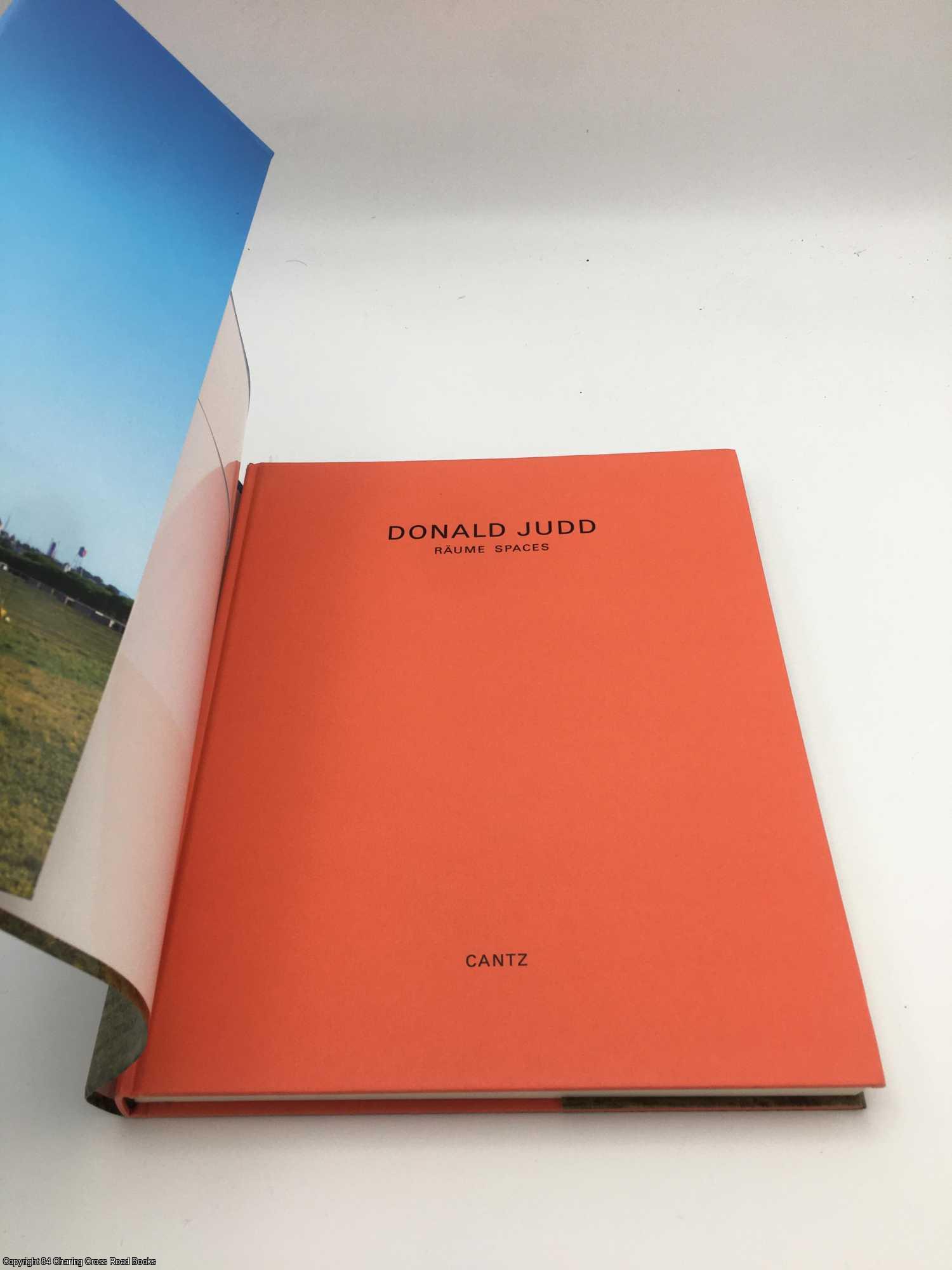 Donald Judd: Raume Spaces | Donald Judd | First Edition