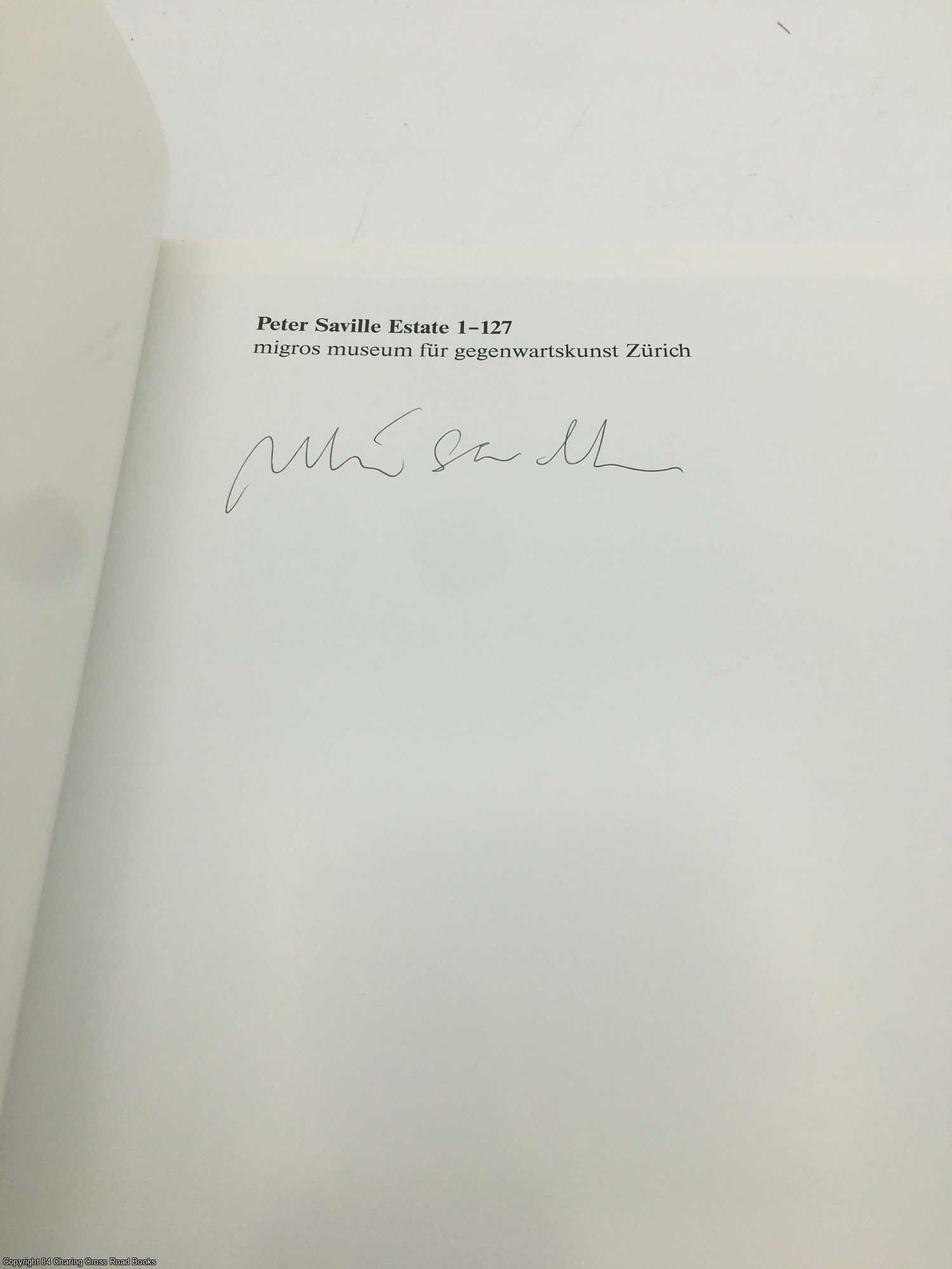 Peter Saville: Estate 1-127 Signed by Steven Gontarski on 84 Charing Cross  Rare Books