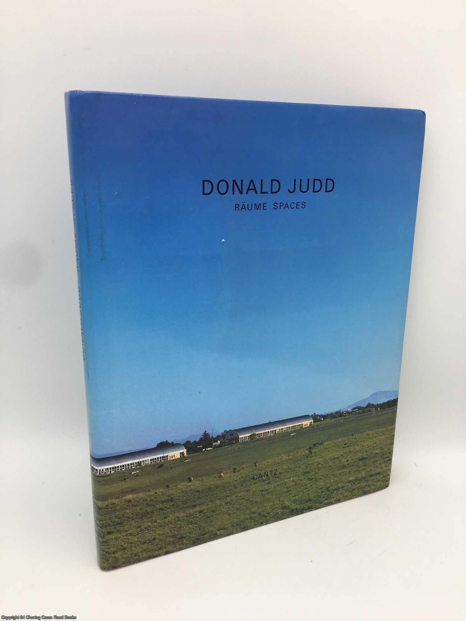 Donald Judd: Raume Spaces | Donald Judd | First Edition