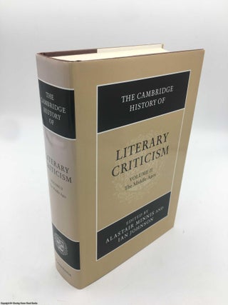 Item #090613 Cambridge History of Literary Criticism: Volume 2, The Middle Ages. Minnis, Johnson