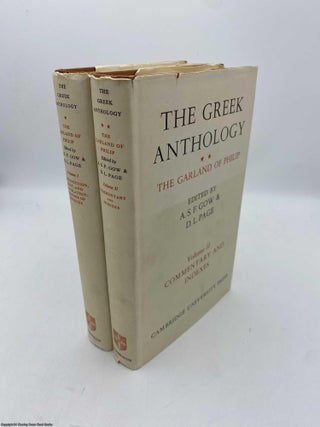 Item #092043 The Greek Anthology The Garland of Philip (2 vol set). Gow, Page