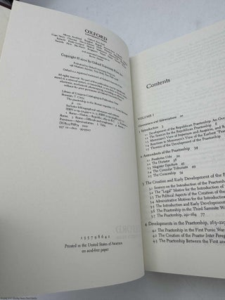 Volume 2: 122 to 49 BC (The Praetorship in the Roman Republic)