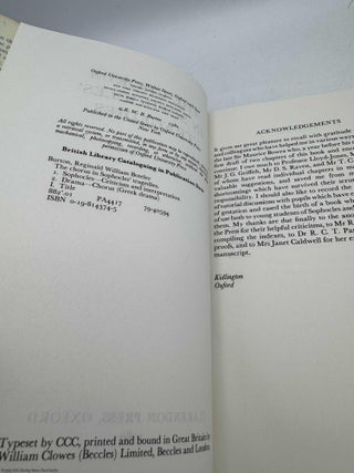 The Chorus in Sophocles' Tragedies