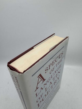 Aspects of the Language of Latin Poetry
