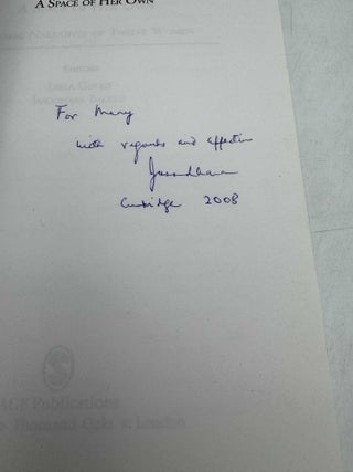 A Space of Her Own: Personal Narratives of Twelve Women (Signed by Bagchi)
