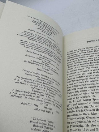 The Meditations of Marcus Aurelius Antoninus