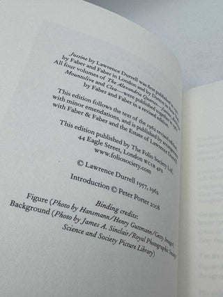 Justine (2008 1st Folio Society hardback)