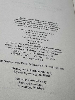 Trade in the Ancient Economy
