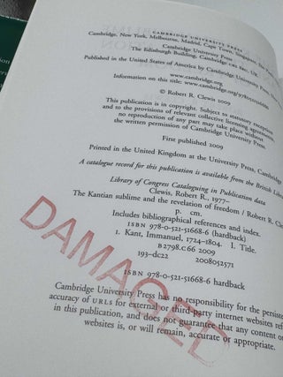 The Kantian Sublime and the Revelation of Freedom