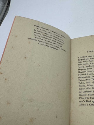 The Waste Land and Other Poems