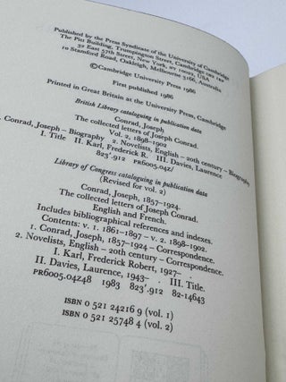 Collected Letters of Joseph Conrad Volume 2 1898-1902