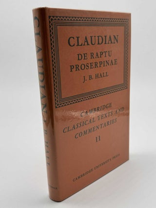 Item #101446 Claudian: De Raptu Proserpinae. J. B. Hall