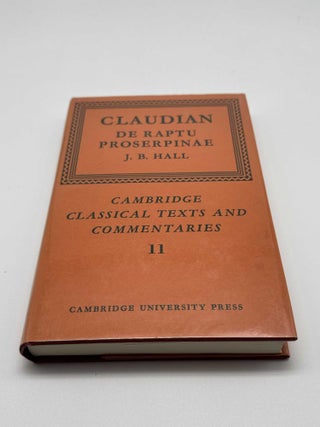 Claudian: De Raptu Proserpinae