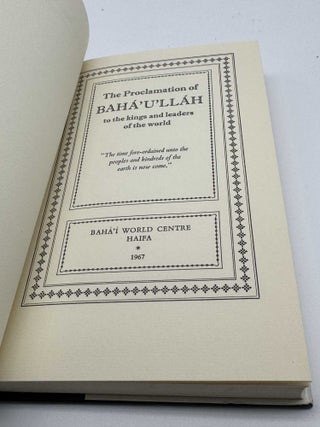 The Proclamation of Baha'u'llah