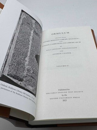 The Ormulum (Early English Text Society Original Series) Two Volumes