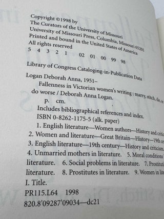 Fallenness in Victorian Women's Writing