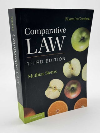 Item #101797 Comparative Law Third Edition. Mathias Siems