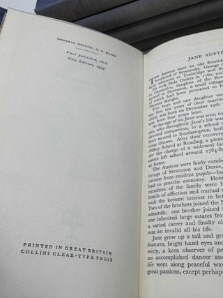 Emma; Pride and Prejudice; Mansfield Park; Sense and Sensibility; Northanger Abbey and Persuasion