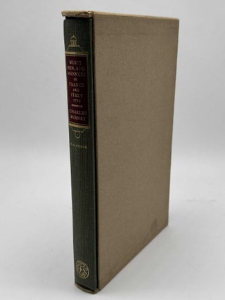 Item #102137 Music, Men and Manners in France and Italy, 1770. Charles Burney, Poole. H. Edmund