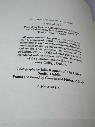 The Book of Kells: Reproductions from the Manuscript in Trinity College Dublin