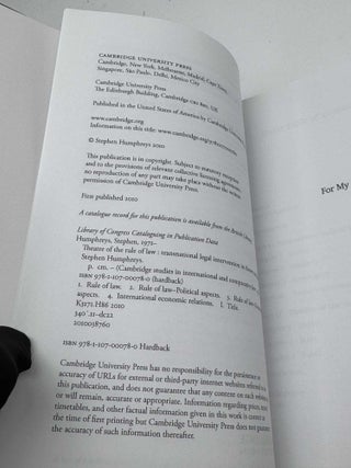 Theatre of the Rule of Law: Transnational Legal Intervention in Theory and Practice