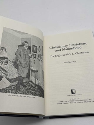 Christianity, Patriotism, and Nationhood: The England of G. K. Chesterton